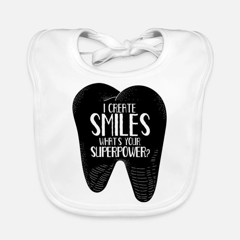 I Create A Smile Dentist Dental Technician Organic Baby Bibs