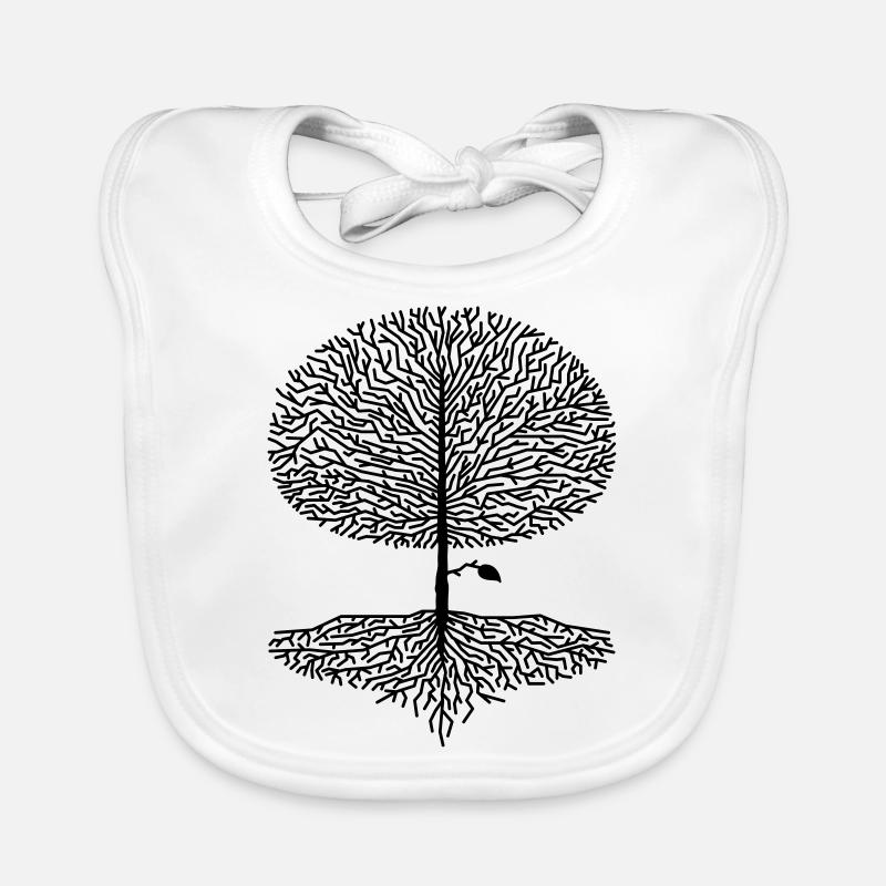 Laubbaum Krone Äste Wald Eichen Buchen Natur Klima Baby Bio-Lätzchen