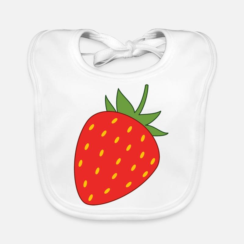 Fraise Bavoir bio Bébé
