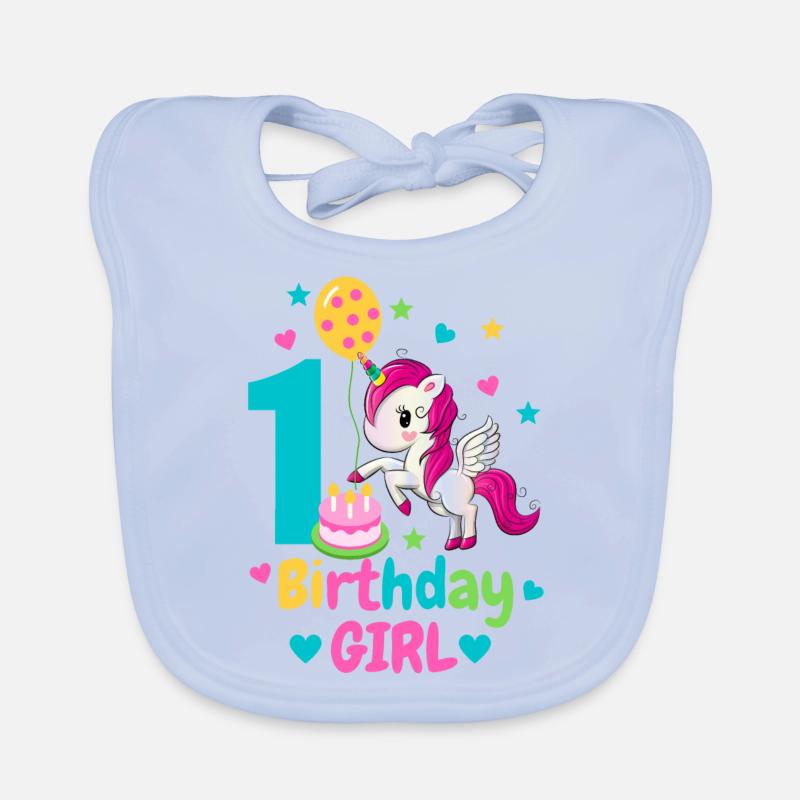 Primo compleanno. primo compleanno Bavaglino ecologico per neonato