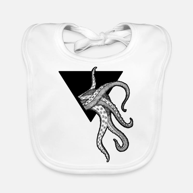 Kraken Octopus Tentacles Organic Baby Bibs