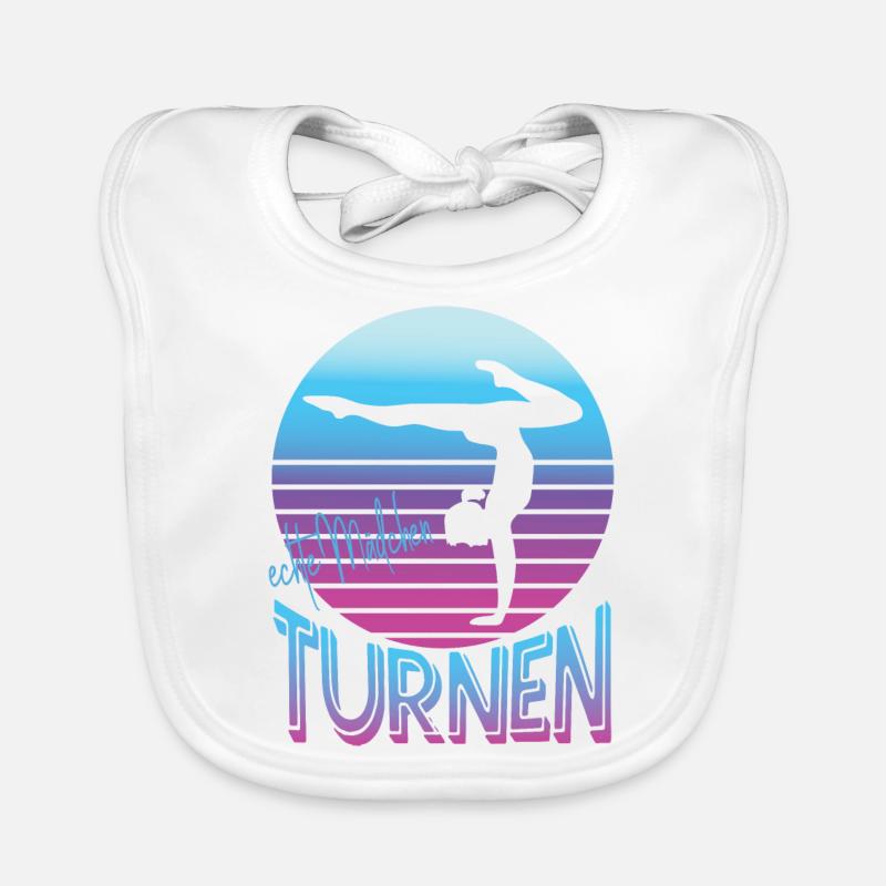 Echte Mädchen Turnen Baby Bio-Lätzchen