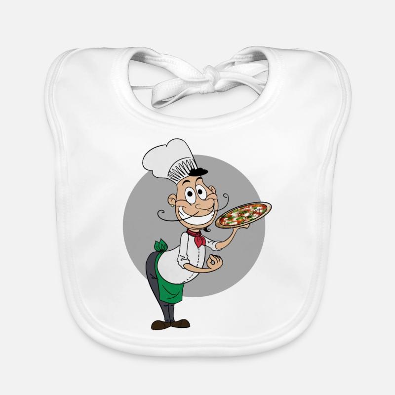Pizza chef Organic Baby Bibs