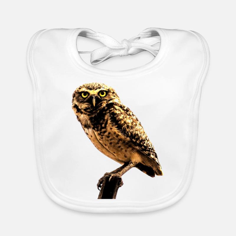 the owl the owl Organic Baby Bibs