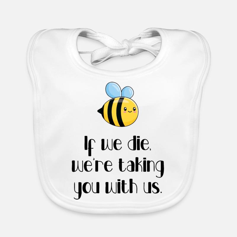 Bee / Ecology / Vegetable garden Organic Baby Bibs
