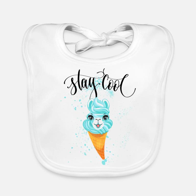 Stay Cool Eis Alpaka Baby Bio-Lätzchen