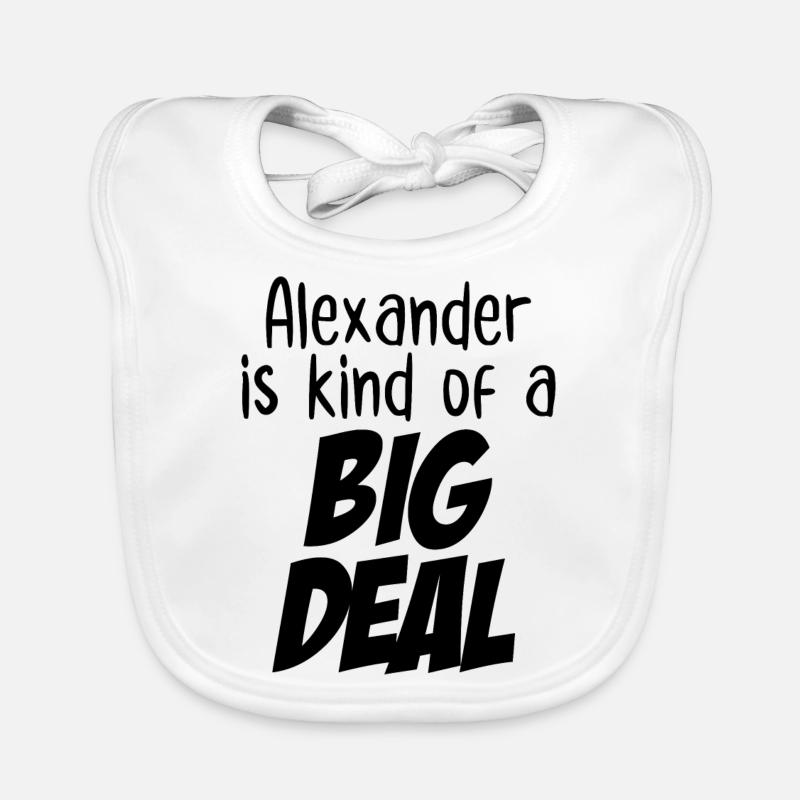 Alexander est un peu un gros problème Bavoir bio Bébé