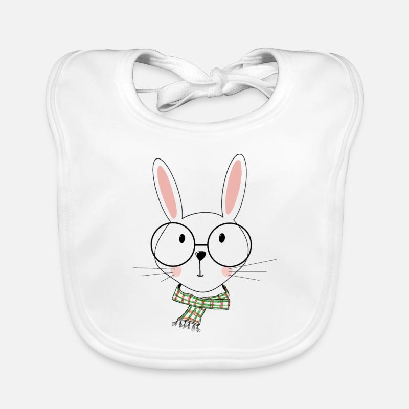 Hipster Rabbit Organic Baby Bibs