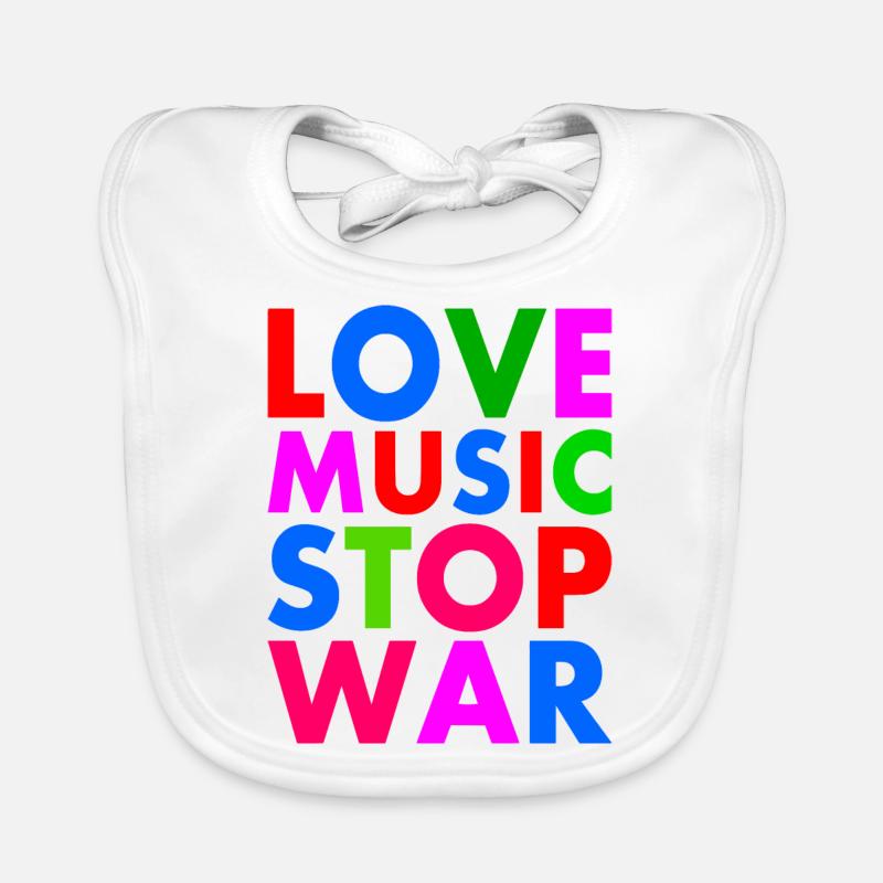 Stop war Baby Bio-Lätzchen