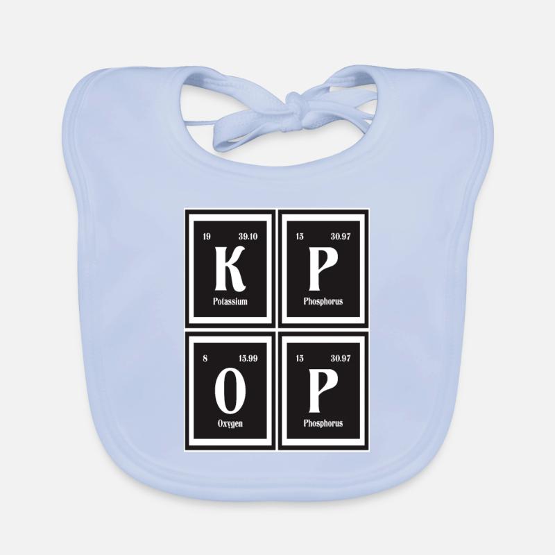 K-Pop - Periodensystem der Elemente Baby Bio-Lätzchen
