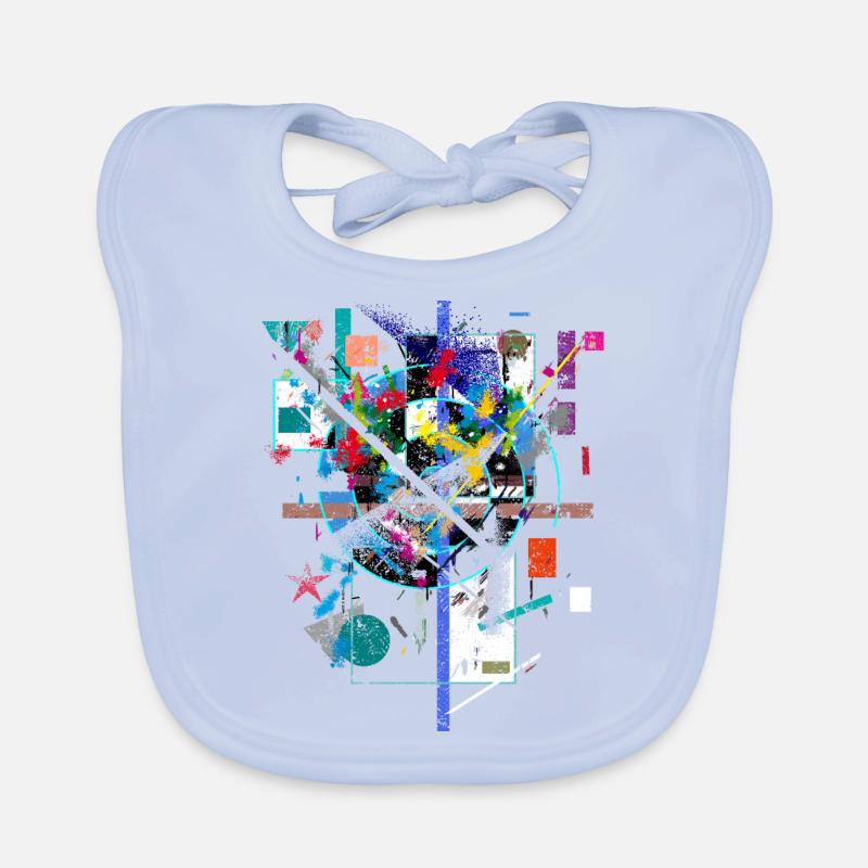 Abstract Organic Baby Bibs
