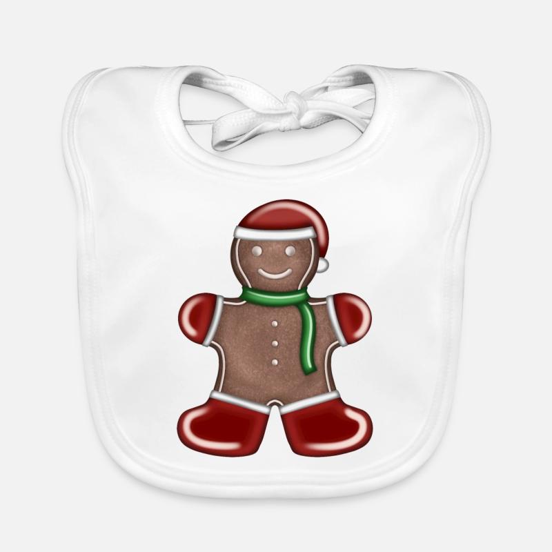 Gingerbread Man: Père Noël Bavoir bio Bébé