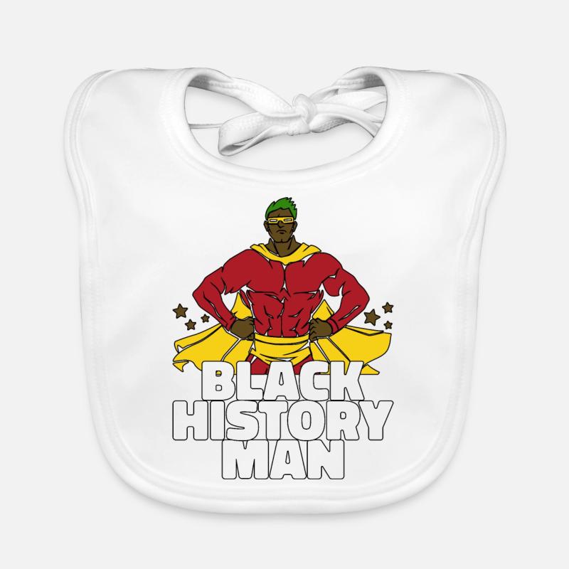 black history Superheld Geschenk Baby Bio-Lätzchen