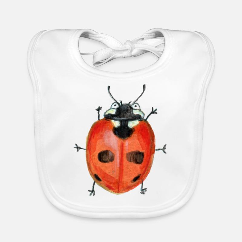 Coccinelle à cinq points Bavoir bio Bébé