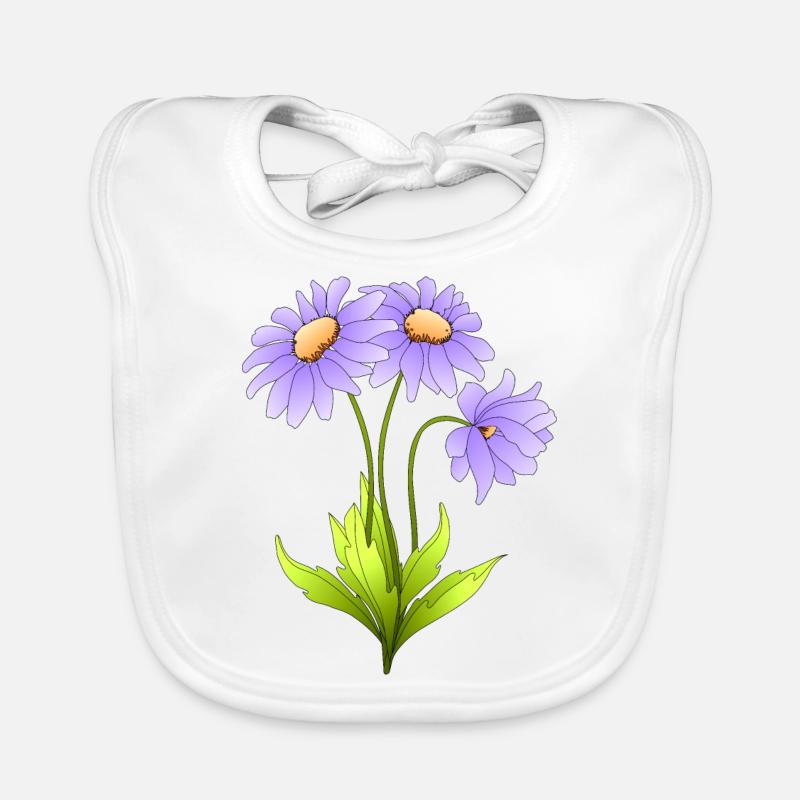 Fleur Bavoir bio Bébé