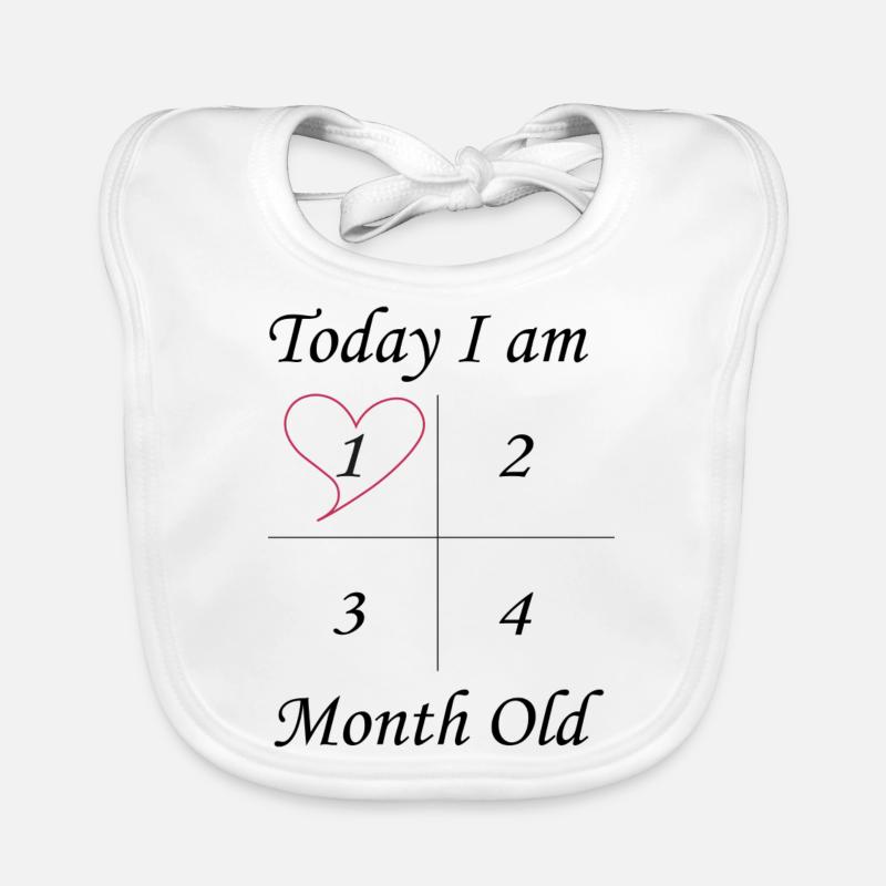 Cœur de 1 mois Bavoir bio Bébé