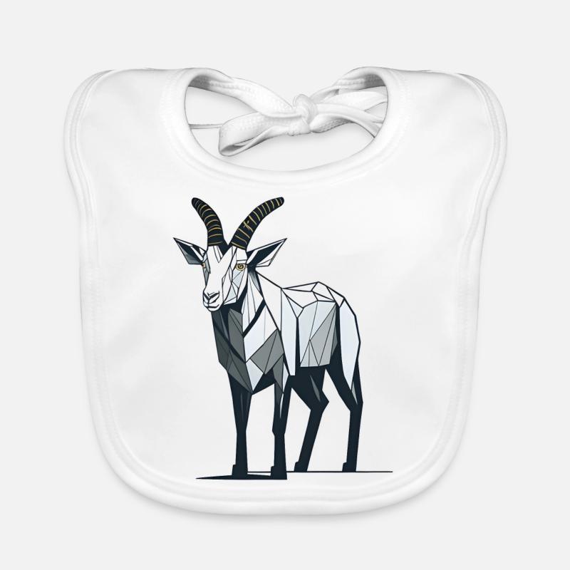 Minimalistic Goat Organic Baby Bibs