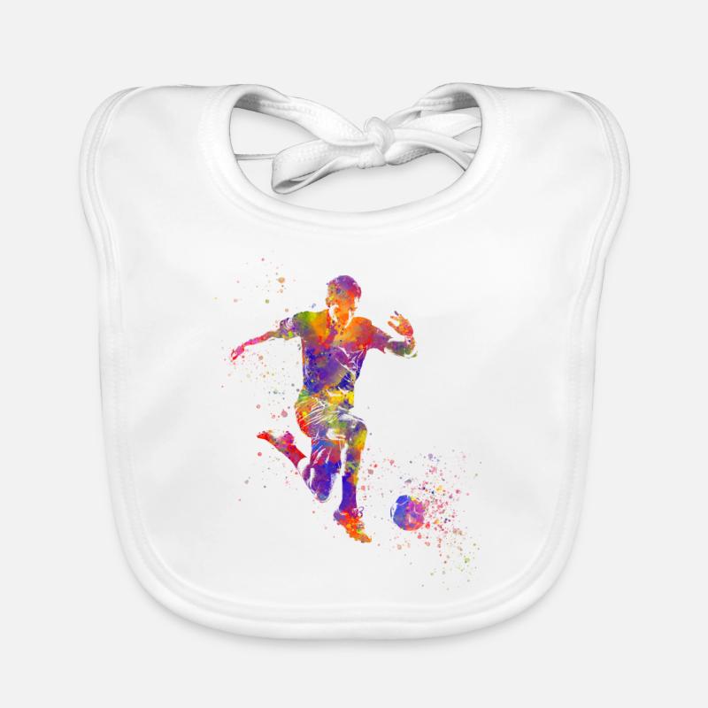 Fußballspieler Baby Bio-Lätzchen