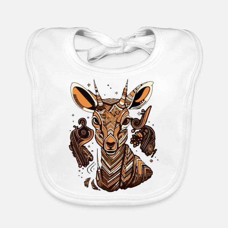 Maya the antelope Organic Baby Bibs