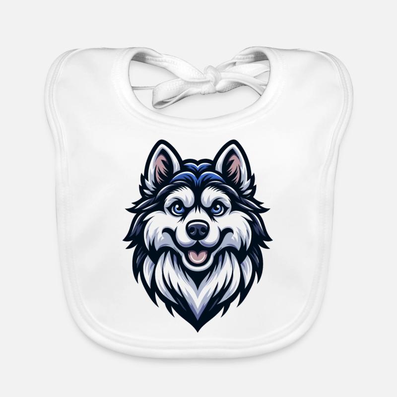 Loup mignon Bavoir bio Bébé