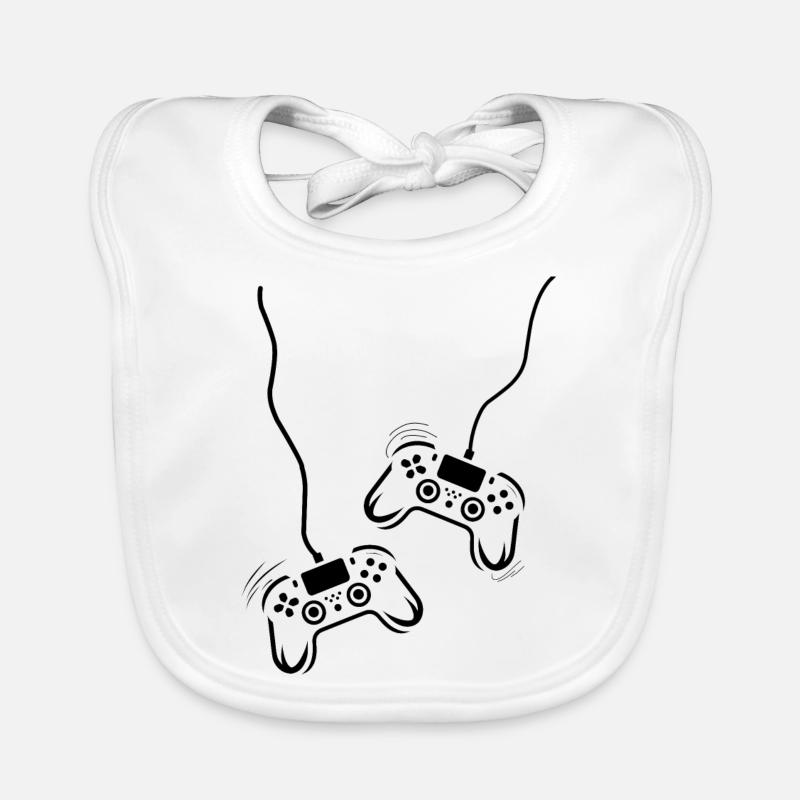 Game Console Controller Organic Baby Bibs
