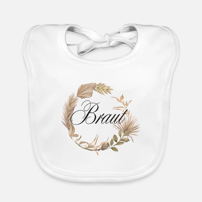 Braut Boho Kranz / Junggesellenabschied Baby Bio-Lätzchen
