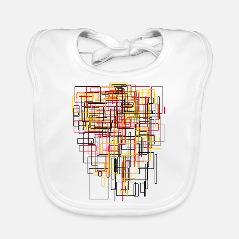 Abstract & Modern Art - Architecture Patterns Organic Baby Bibs