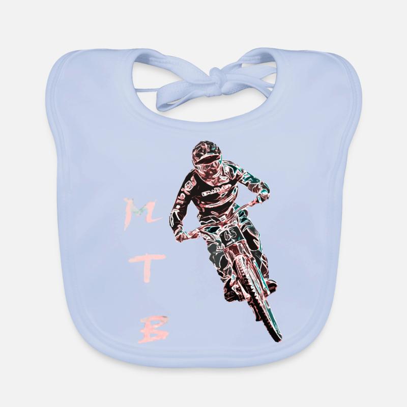 vtt descente Bavoir bio Bébé