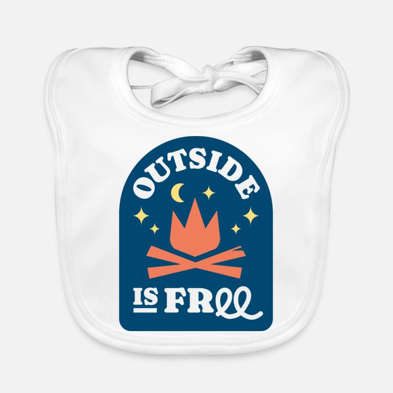 Outside is Free Bavoir bio Bébé