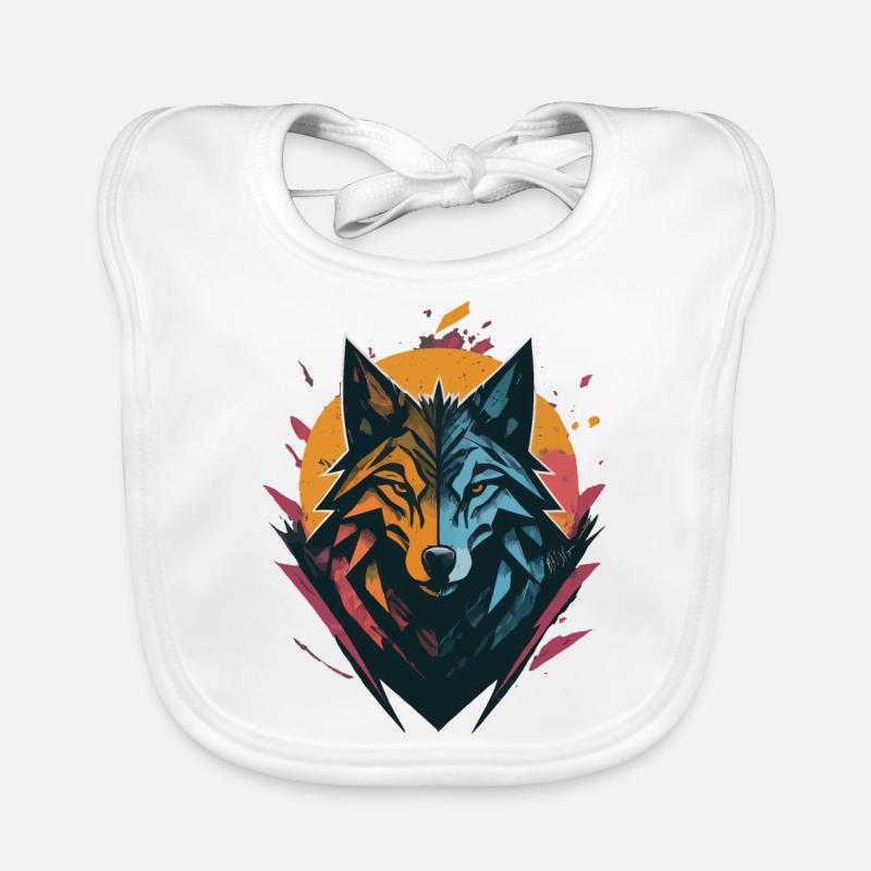 Night wolf Organic Baby Bibs