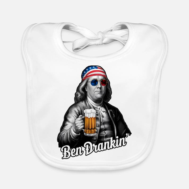 Ben Drankin 4 juillet Franklin Benjamin États-Unis Bavoir bio Bébé