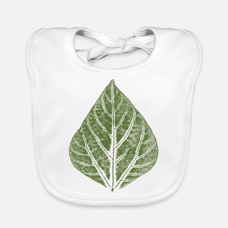 Blatt Bohne Baby Bio-Lätzchen