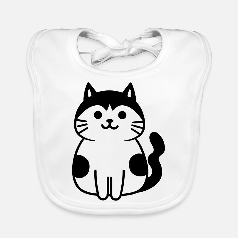 chat Bavoir bio Bébé