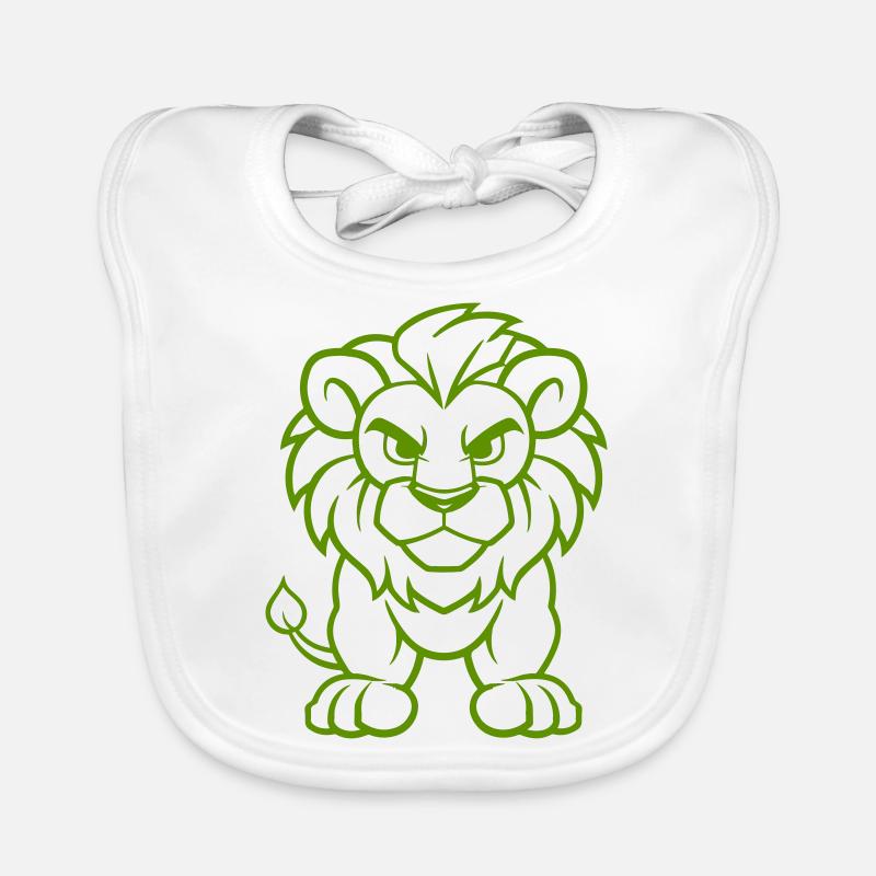 Lion Comic Organic Baby Bibs