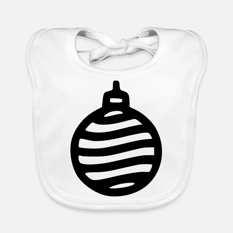 Boule de Noël Bavoir bio Bébé