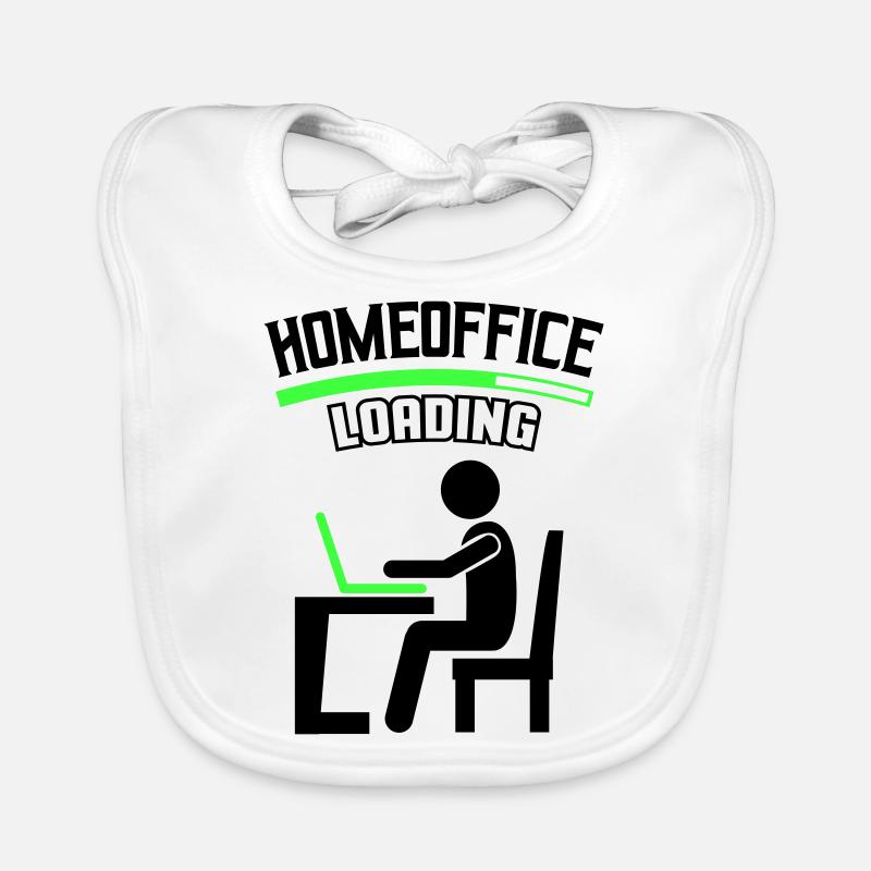 Arbeit Büro Homeoffice Loading Baby Bio-Lätzchen