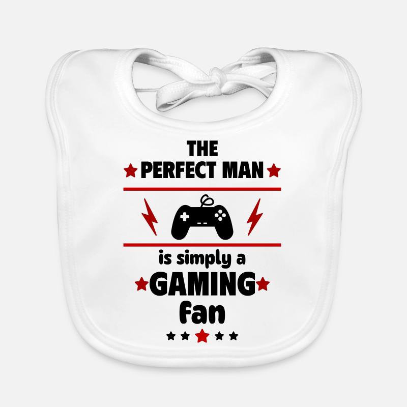 Der perfekte Mann ist einfach ein Gaming-Fan Baby Bio-Lätzchen