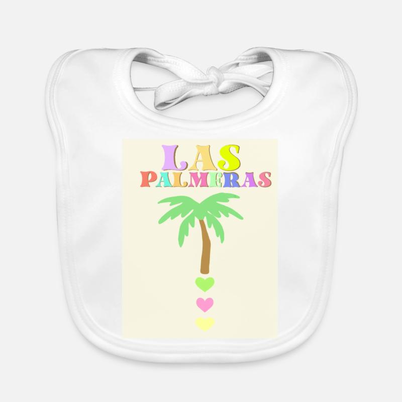 Pastel palm Organic Baby Bibs