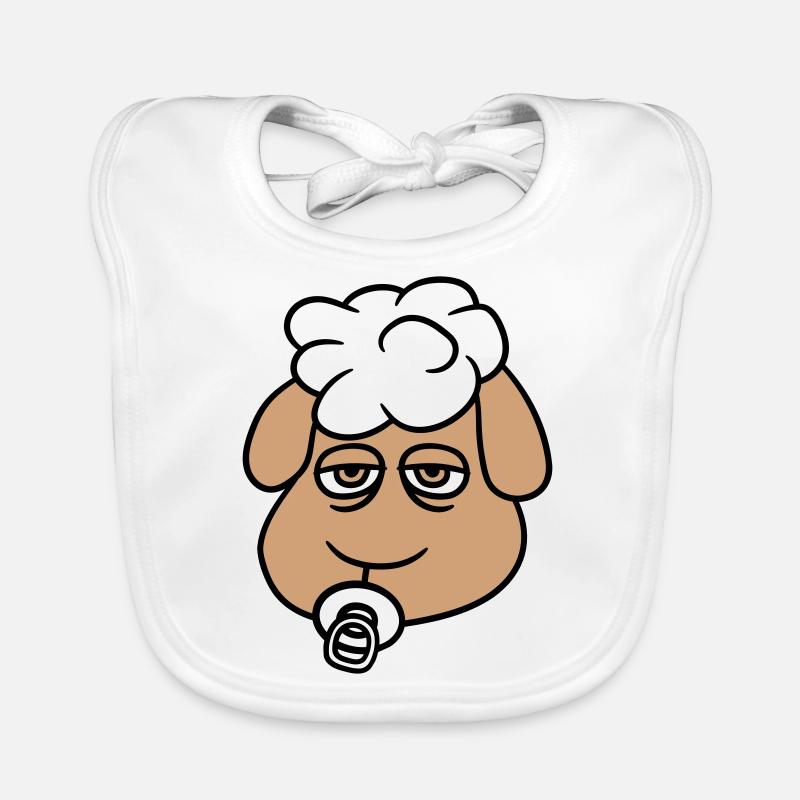 Sheep Baby Toddler Face Pacifier Child Head Organic Baby Bibs