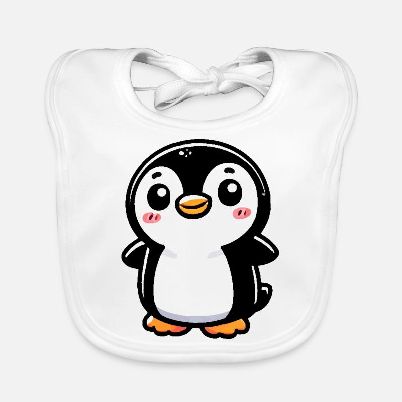 pinguin comic Baby Bio-Lätzchen