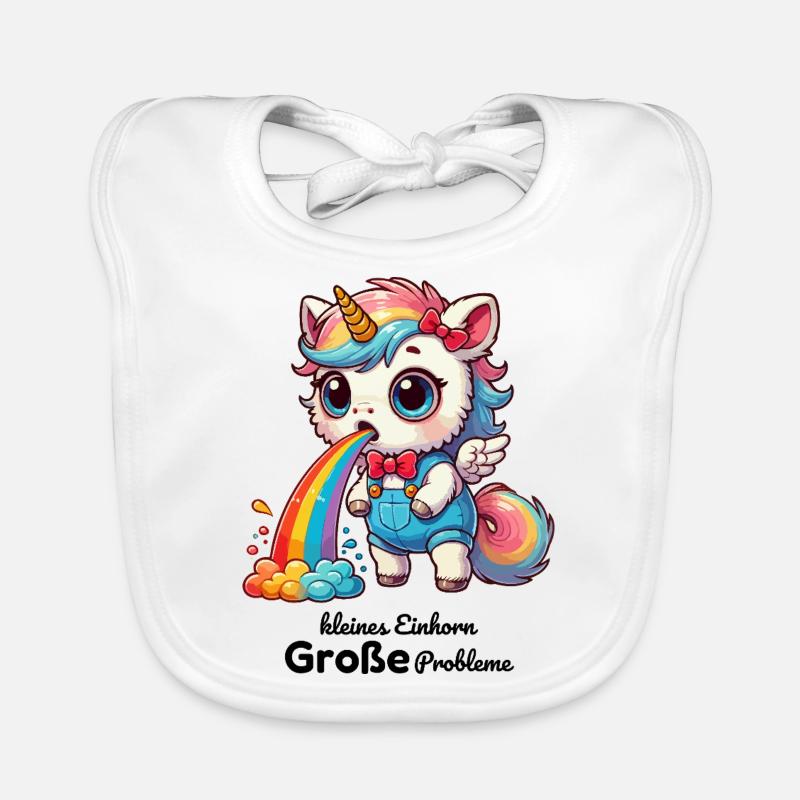 kleines Einhorn große Probleme Baby Bio-Lätzchen