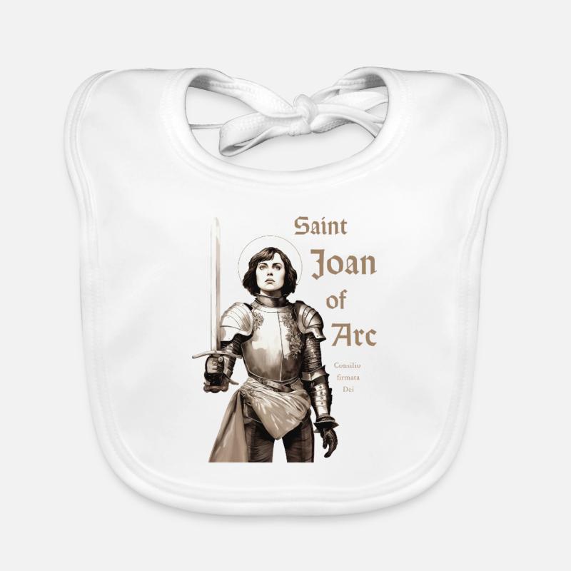 Sainte Jeanne d’Arc Bavoir bio Bébé