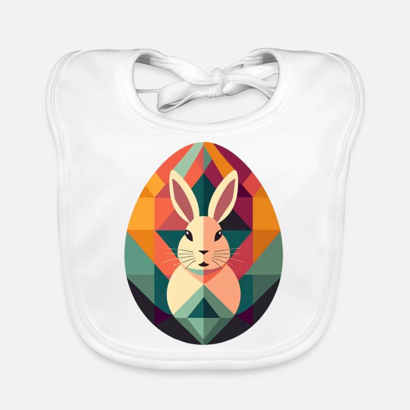Easter Egg Design No.13 Organic Baby Bibs