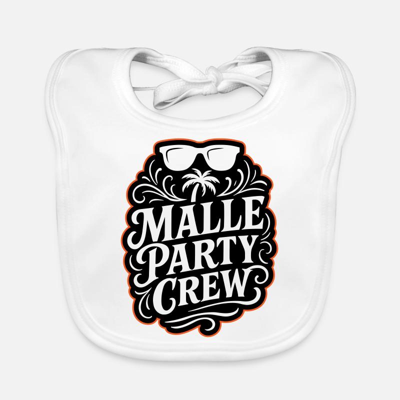 Malle Party Crew Bavoir bio Bébé