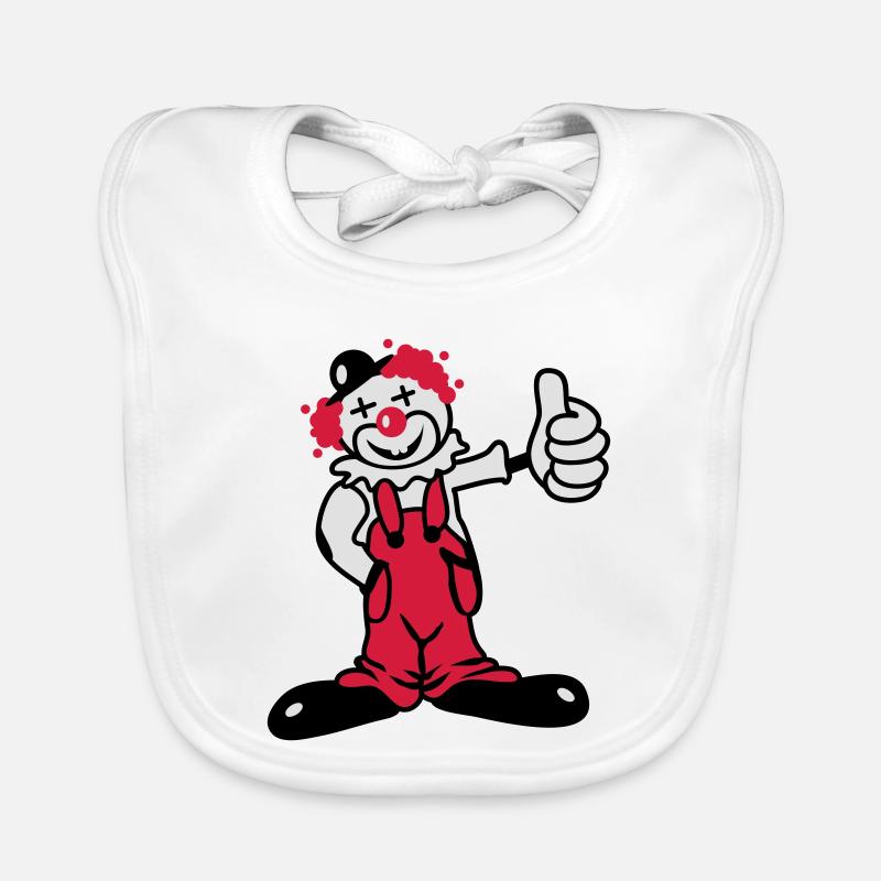 Un clown drôle Bavoir bio Bébé