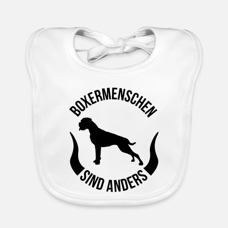 Boxer gens sont différents Bavoir bio Bébé