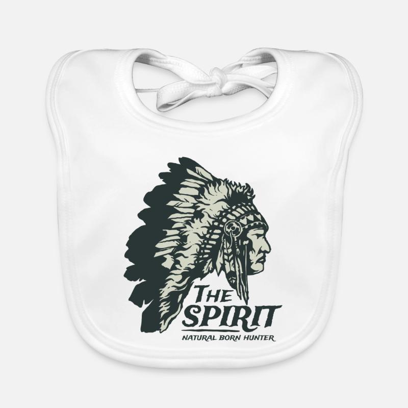 Indianer Häuptling Apache Federschmuck Geschenk Baby Bio-Lätzchen