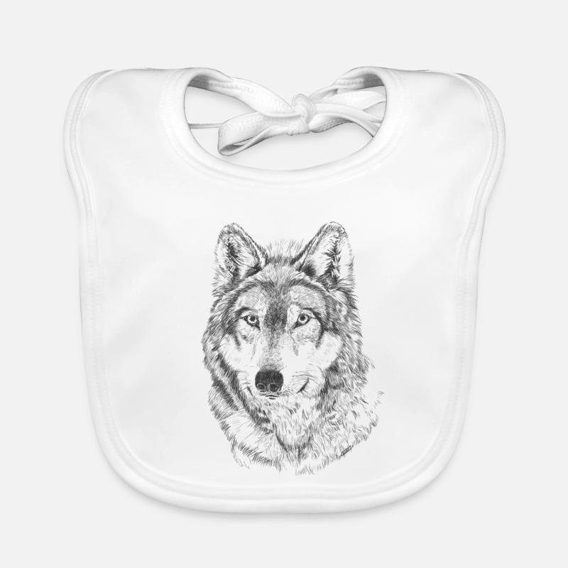 Wolf Organic Baby Bibs
