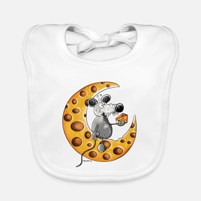 Maus liebt Käse Baby Bio-Lätzchen