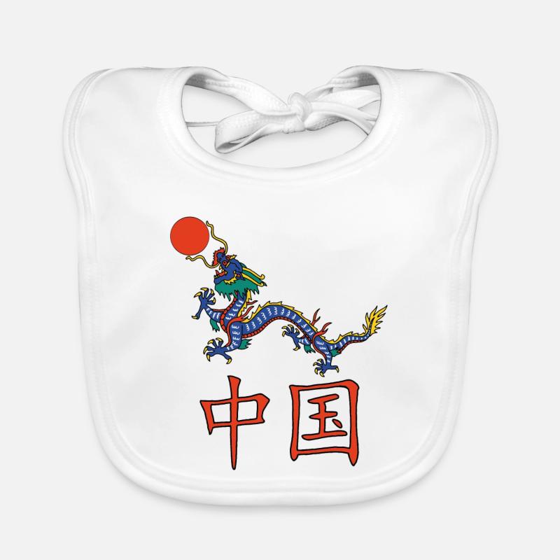 Dragon chinois Bavoir bio Bébé